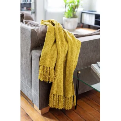 Zdjęcie Akrylowy pled Oreade Miel od francuskiej marki 130x170 cm