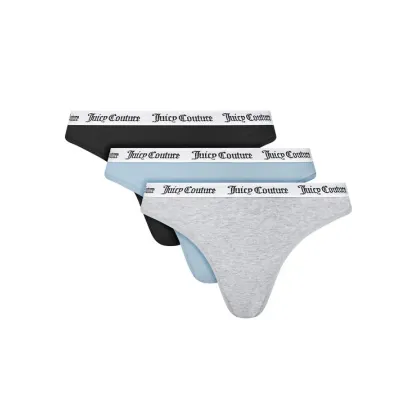 Zdjęcie Juicy Couture Komplet 3 par stringów JCLTH224571 Kolorowy