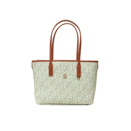 Zdjęcie Tommy Hilfiger Torebka Th Monoplay Leather Mini Tote AW0AW17415 Zielony