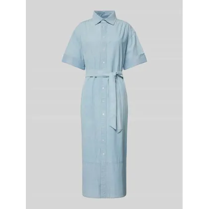 Zdjęcie Sukienka midi z paskiem w talii