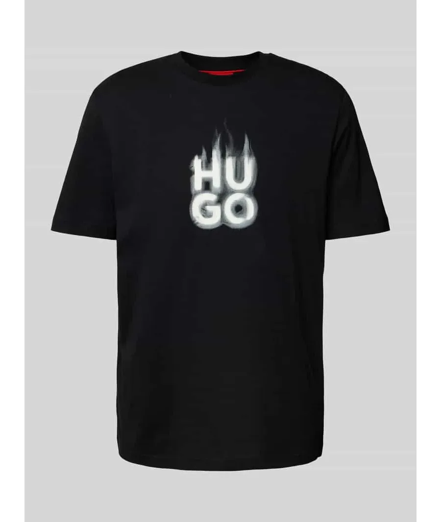 obrazek 1 HUGO T-Shirt Dalayer 50535363 Czarny Regular Fit