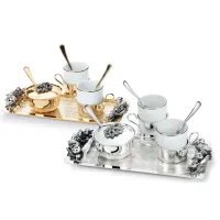 Picture Luxurious coffee drinking set for two people