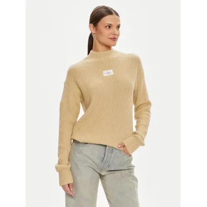 Zdjęcie Calvin Klein Jeans Sweter J20J223609 Beżowy Loose Fit