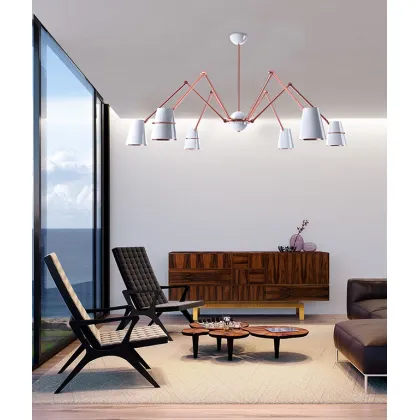 Zdjęcie Sześcioramienna efektowna lampa wisząca Raval inspirowana dzielnicą Barcelony