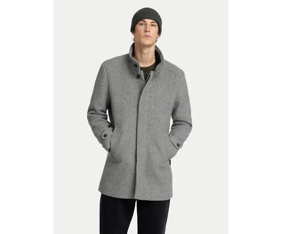 obrazek 1 Selected Homme Płaszcz wełniany 16094322 Szary Regular Fit