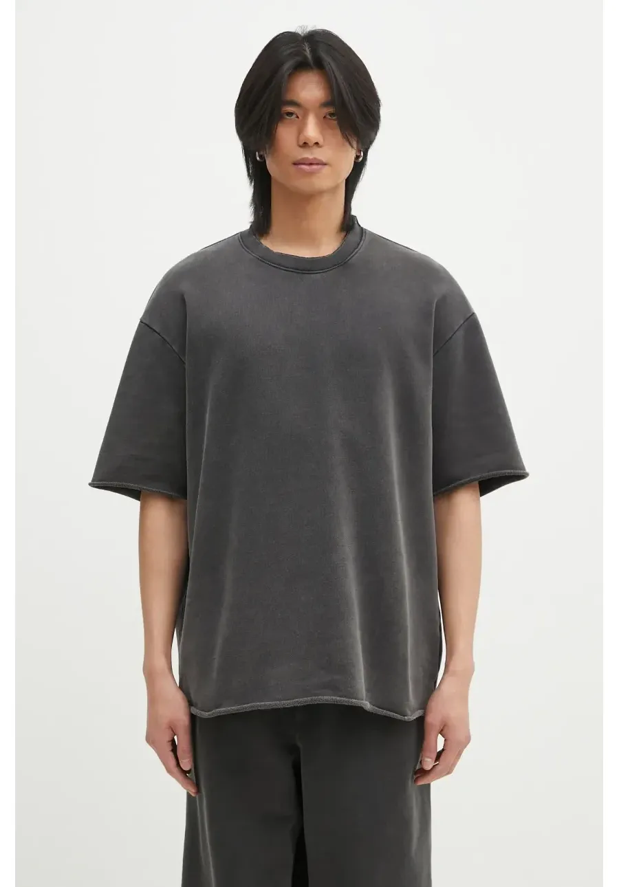 obrazek 1 Helmut Lang t-shirt bawełniany Gd Upstate Ov T.Cmbd męski kolor czarny gładki O10HM501