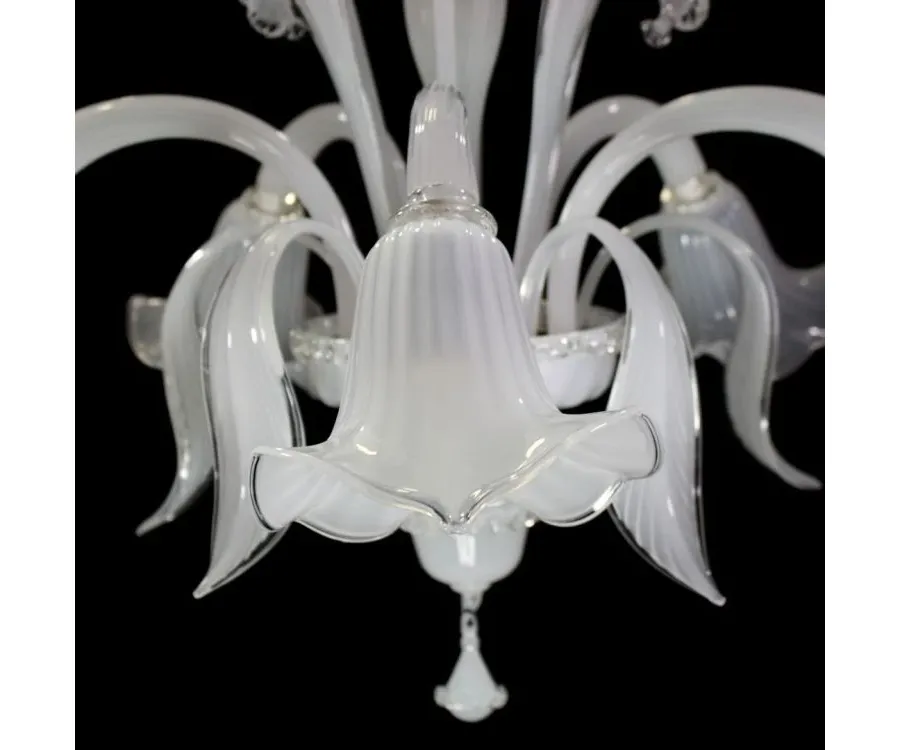 obrazek 4 Luksusowa włoska szklana lampa sufitowa - szkło murano