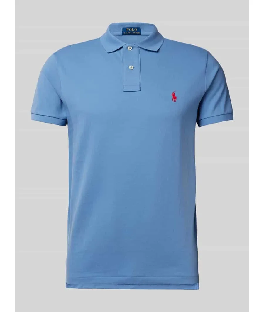 obrazek 1 Koszulka polo o kroju custom fit z czystej bawełny