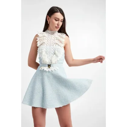 Zdjęcie Sukienka tweedowa ELISABETTA FRANCHI Elisabetta Franchi