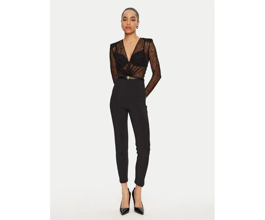 obrazek 1 Elisabetta Franchi Kombinezon TU-021-46E2 Czarny Slim Fit