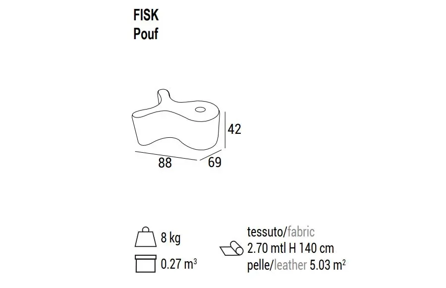 obrazek 6 Unikalna pufa Fisk w różnych kolorach