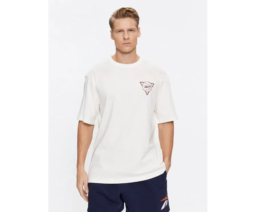 obrazek 1 Reebok T-Shirt Basketball IL4428 Biały Regular Fit