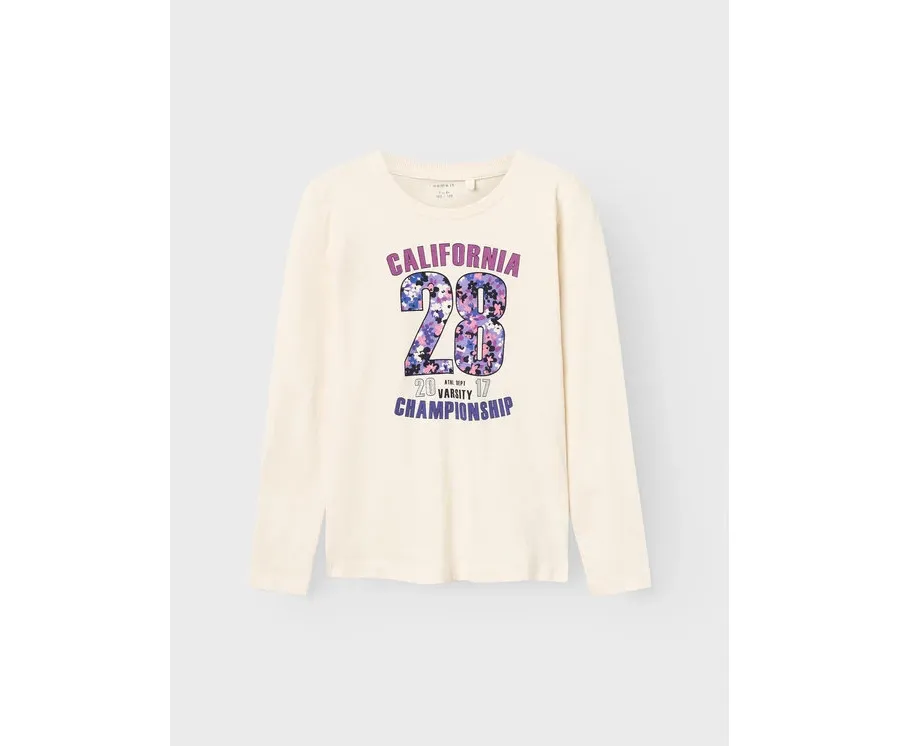 obrazek 1 NAME IT Bluzka 13219955 Écru Regular Fit