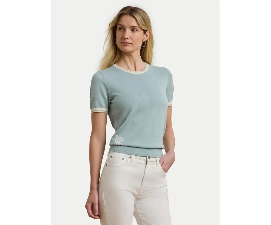 obrazek 1 LAUREN RALPH LAUREN Sweter 200963659002 Błękitny Relaxed Fit