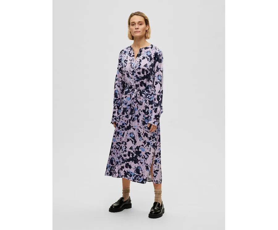 obrazek 1 Selected Femme Sukienka codzienna 16088098 Fioletowy Regular Fit