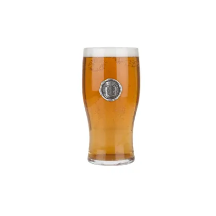 Zdjęcie Prezent - szklanka do piwa z cynową stylizowaną literą „U”