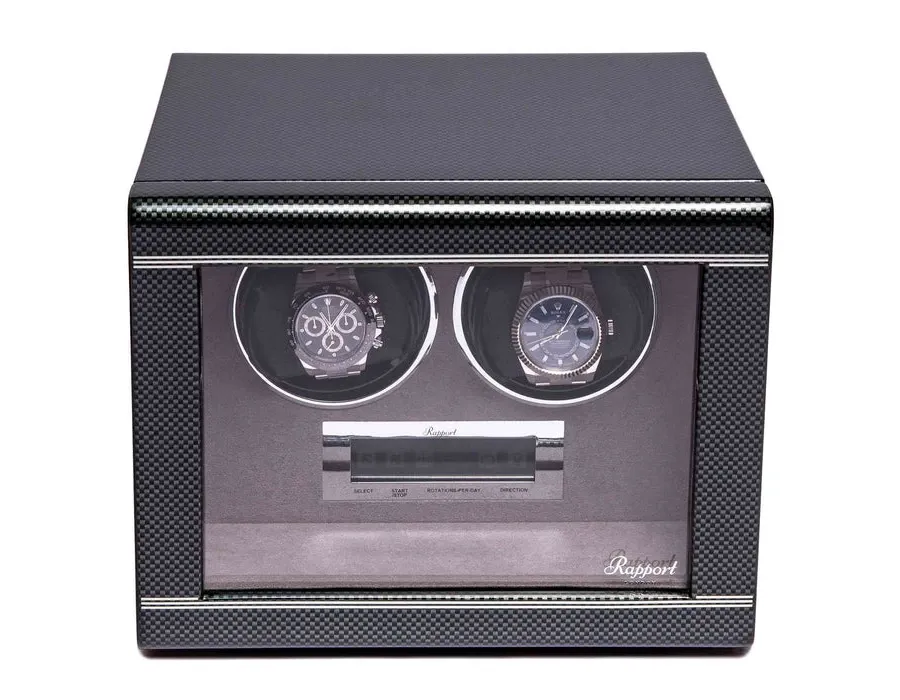 obrazek 1 Nawijarka do zegarków Formula Double Watch z wykończeniem włókna węglowego o wysokim połysku