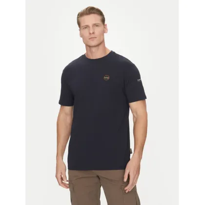 Zdjęcie Napapijri T-Shirt S-Badge NP0A4I3N Granatowy Regular Fit