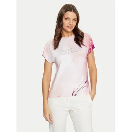 Zdjęcie Guess T-Shirt W5RI09 K68D2 Różowy Regular Fit