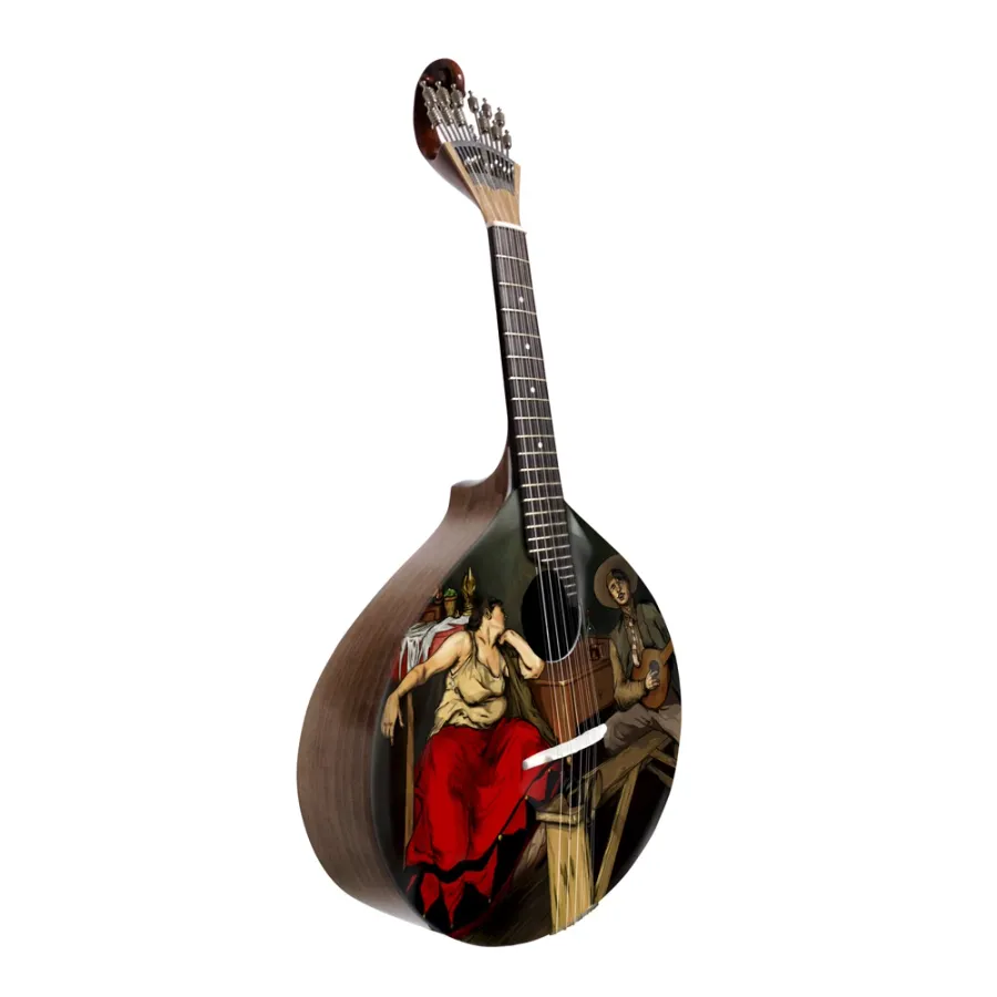 picture 2 Exclusive guitar made out of manually painted wood - Malabar