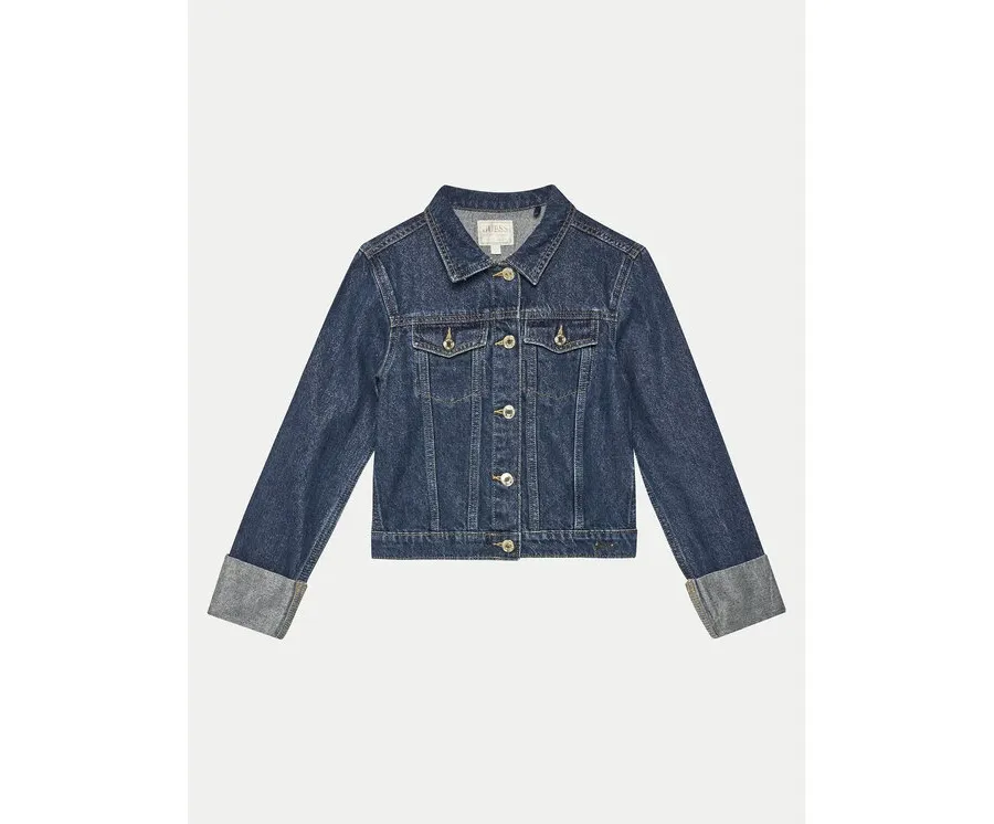 obrazek 1 Guess Kurtka jeansowa J5RL03 D5D90 Granatowy Regular Fit