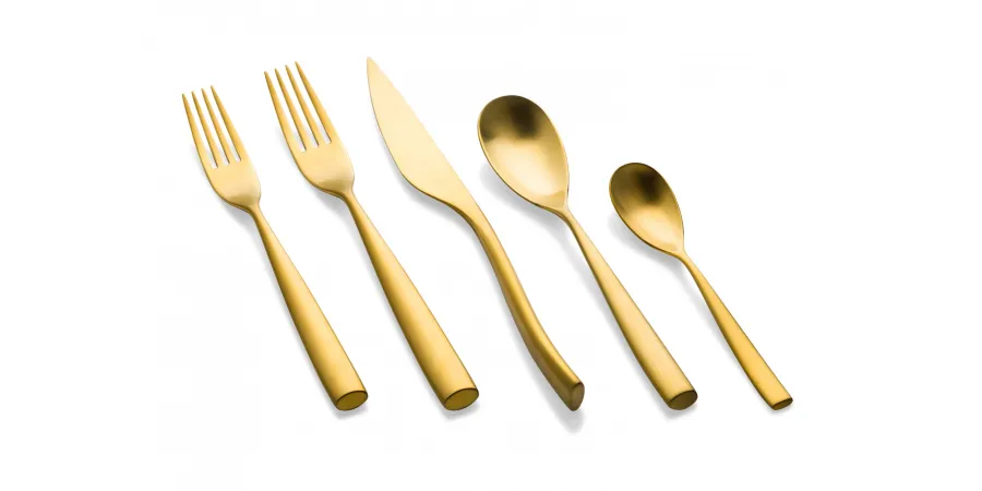 obrazek 1 Ekskluzywny włoski komplet 6 łyżek Gourmet z kolekcji Arte Oro Ice