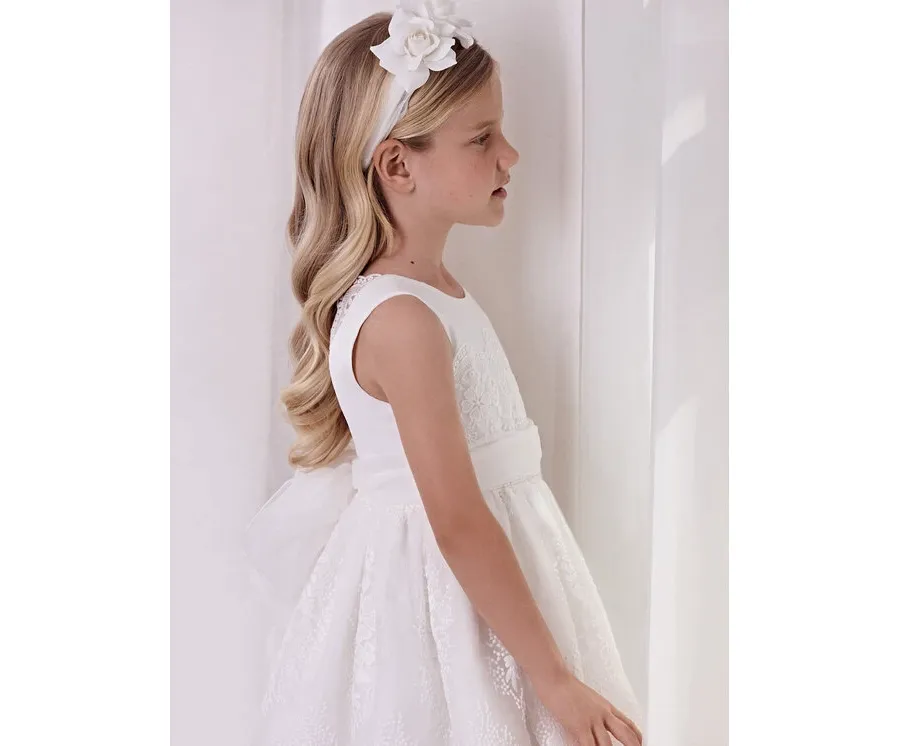 obrazek 1 Abel & Lula Sukienka elegancka 5038 Biały Regular Fit