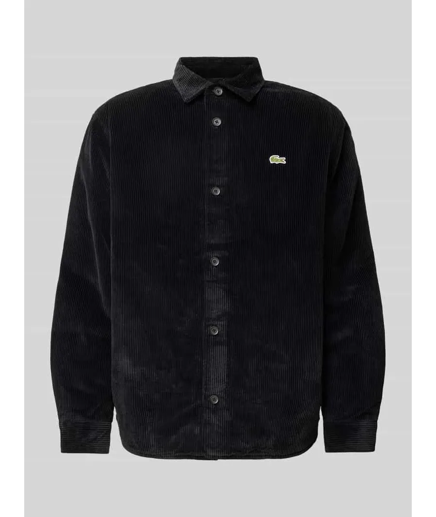 obrazek 1 Koszula sztruksowa o kroju regular fit z naszywką z logo model ‘CORDUROY’