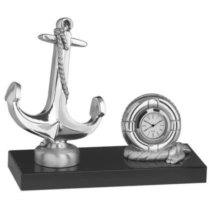 Picture Decorative desk watch with an anchor - Astra Argenti