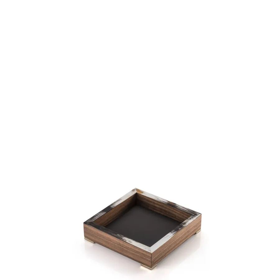 picture 1 An exclusive container made of matte horn and walnut veneer - Arcahorn