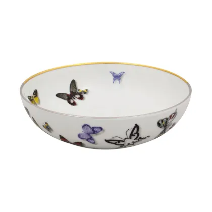 Zdjęcie Luksusowa porcelanowa miska na płatki z motywem prawdziwych i wymyślonych motyli - Vista Alegre