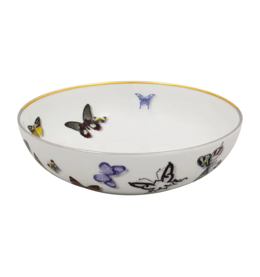 obrazek 1 Luksusowa porcelanowa miska na płatki z motywem prawdziwych i wymyślonych motyli - Vista Alegre