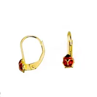 Picture Beautiful girlish ladybug earrings