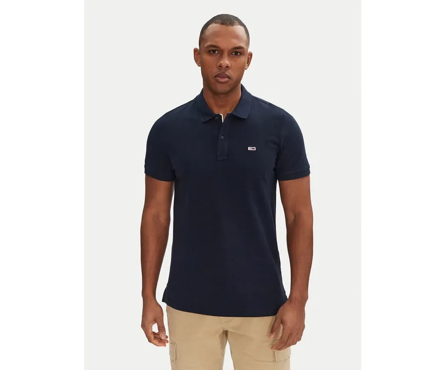obrazek 1 Tommy Jeans Polo DM0DM20676 Granatowy Slim Fit