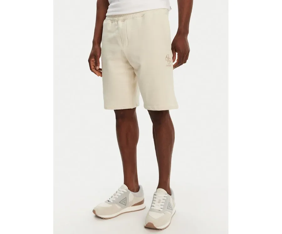 obrazek 1 Guess Szorty sportowe M5GD10 KCN01 Écru Regular Fit