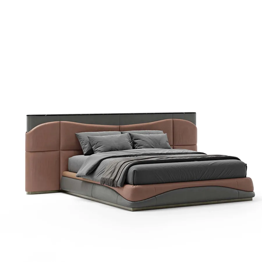obrazek 7 Eleganckie włoskie łóżko do sypialni - styl modernistyczny