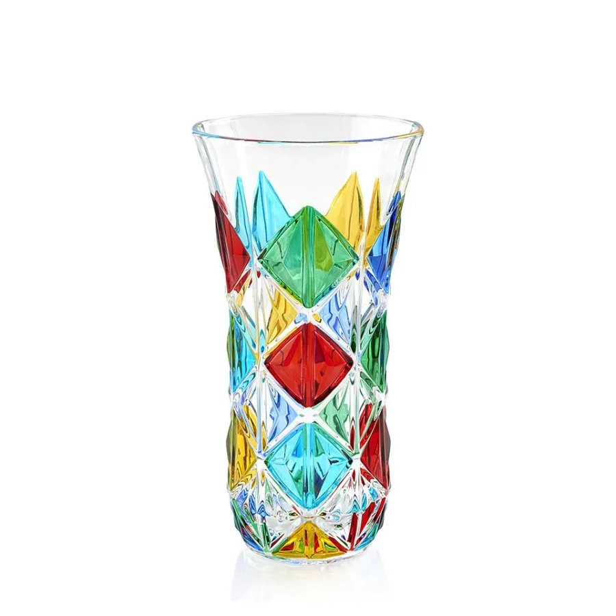 obrazek 1 Krystkowy wazon wykonany ze szkła murano (30 cm)