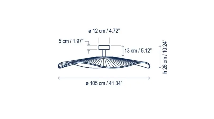 obrazek 2 Ponadczasowa lampa sufitowa Mediterrània - ⌀ 105 cm