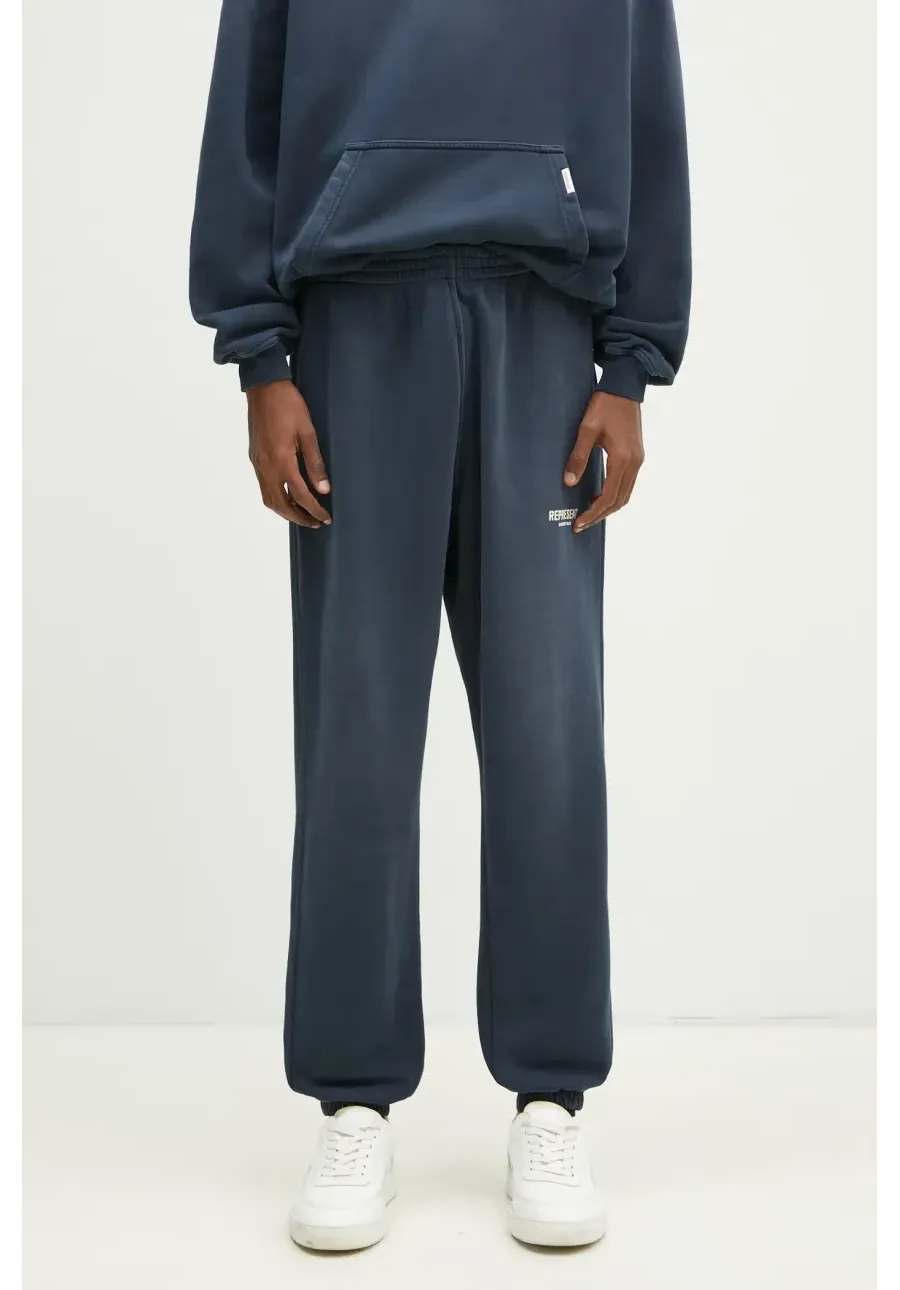 obrazek 1 Represent spodnie dresowe bawełniane Owners Club Sweatpant męskie kolor niebieski gładkie OCM41116.224