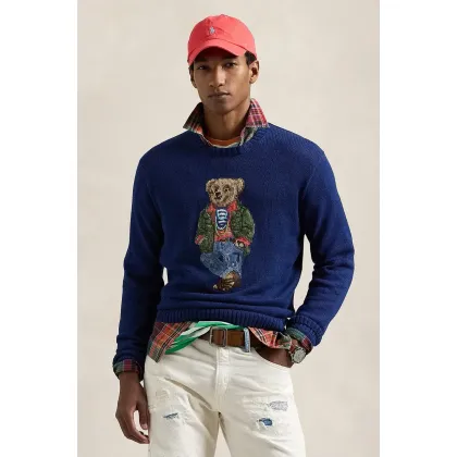 Zdjęcie Polo Ralph Lauren sweter bawełniany kolor niebieski 710955762