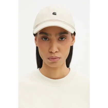Zdjęcie Carhartt WIP czapka z daszkiem Harlem Cap kolor beżowy gładka I028955.2NQXX