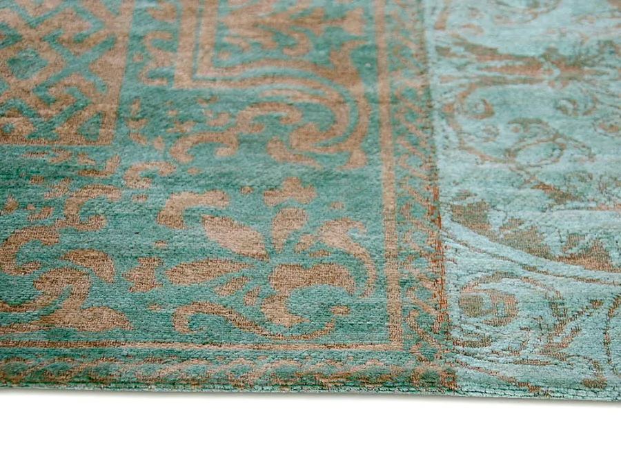 obrazek 2 Stylowy turkusowy dywan patchwork - SEA BLUE 8006