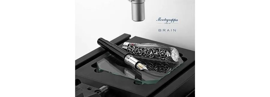 obrazek 3 Luksusowe Pióro Wieczne Srebro Brain Montegrappa