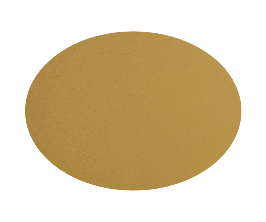 obrazek 2 Owalna skórzana podkładka na stół 47,5x35 cm wykonana z naturalnej skóry