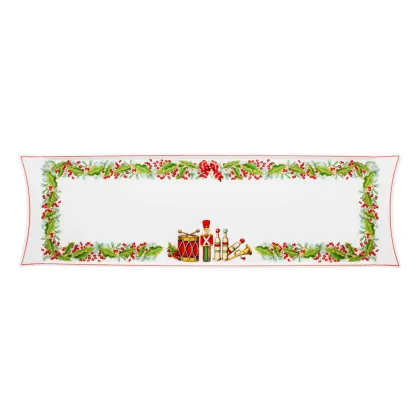 Picture Porcelain rectangular tray from the Christmas Magic collection inspired by London - Vista Alegre