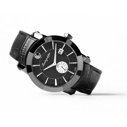 Picture Black Dial Quartz Watch NeroUno Monetegrappa IDNLWAIB
