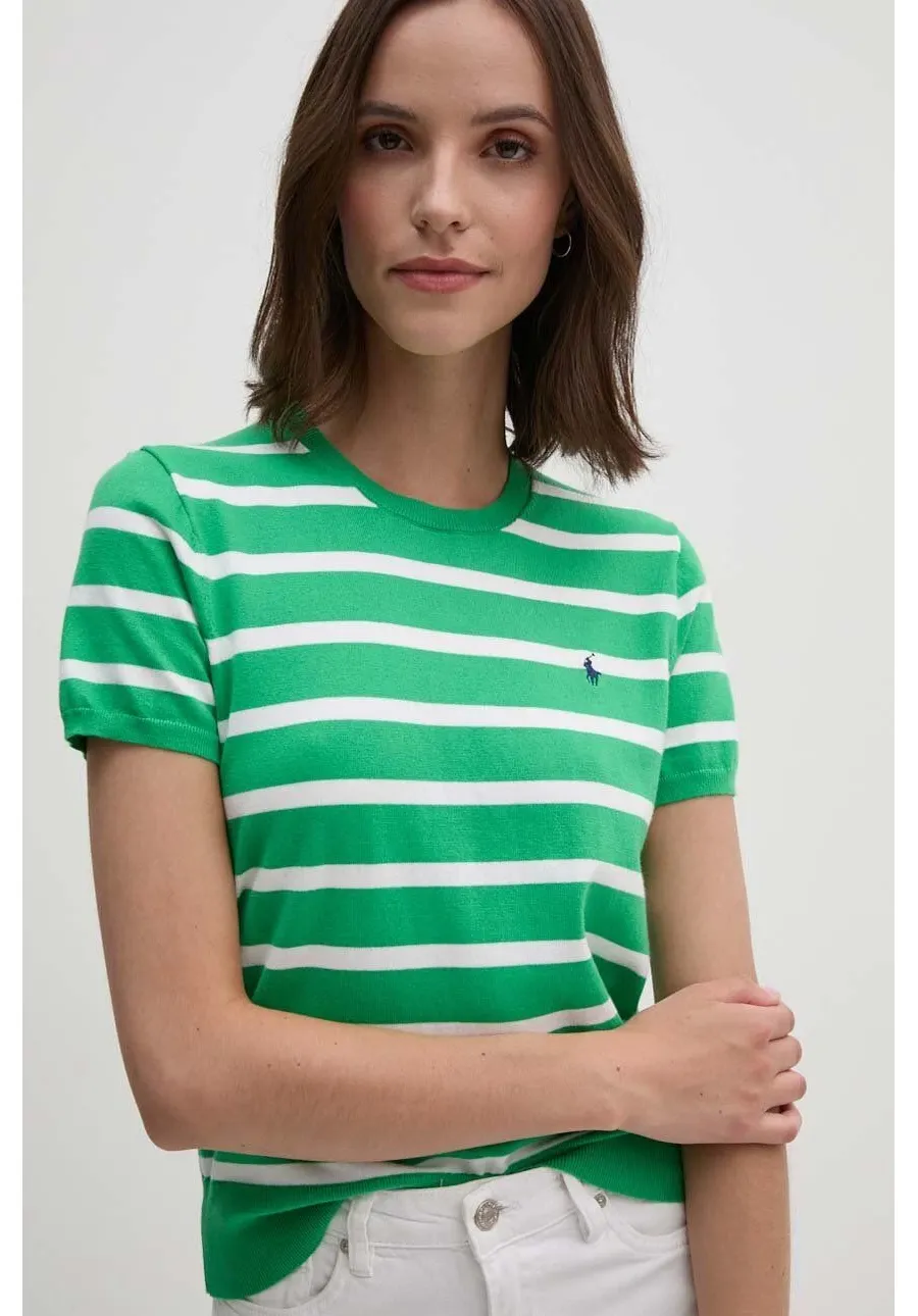 obrazek 1 Polo Ralph Lauren sweter damski kolor zielony lekki