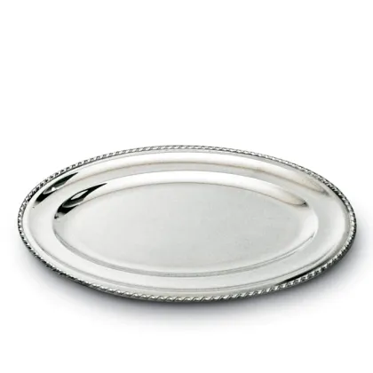 Zdjęcie Luksusowa srebrna tacka do serwowania