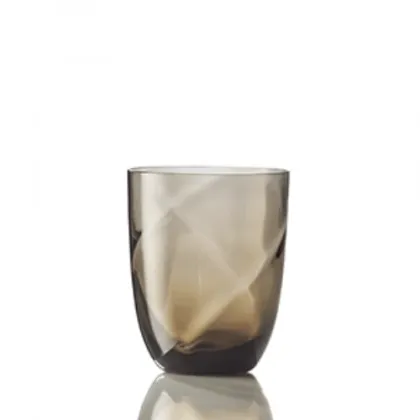 Zdjęcie Delikatna brązowa szklanka do wody Murano - włoskie szkło