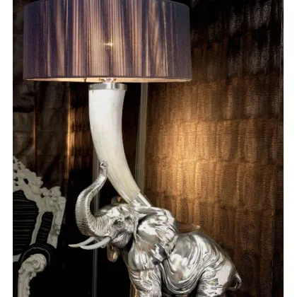 Picture Designer living room lamp made of marble dust and horn